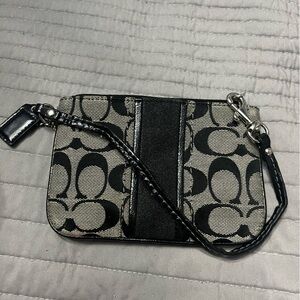 Coach signature wristlet